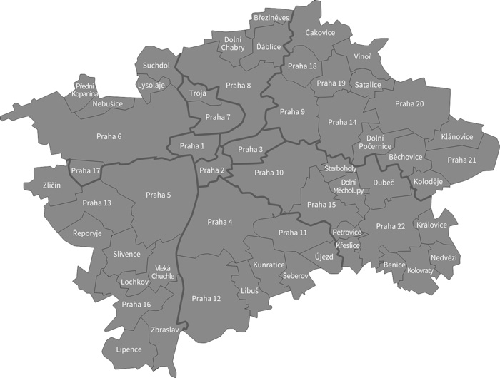 Lokality Prahy