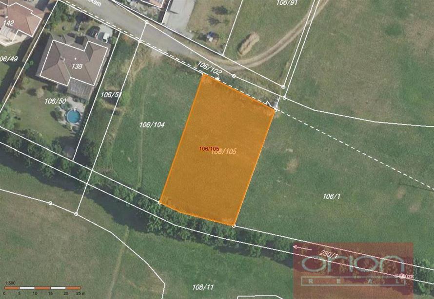 Sale of building plot for a family house: Nový Knín, Central Bohemian Region